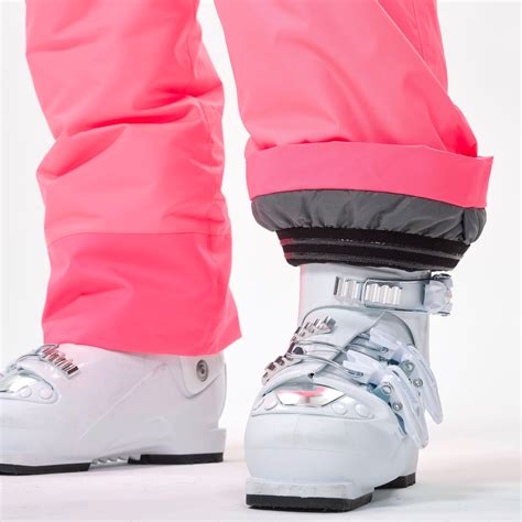 Kids' Ski Pants with Removable Straps - 100 Pink - fluo neon pink ...