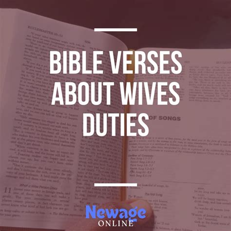 41 Important Bible Verses About Wives Duties