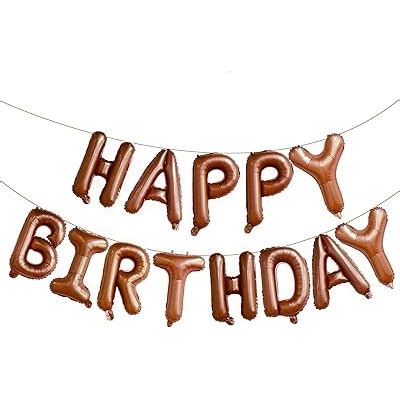 KALOR Brown Happy Birthday Balloons Banner, 16 Inch India | Ubuy