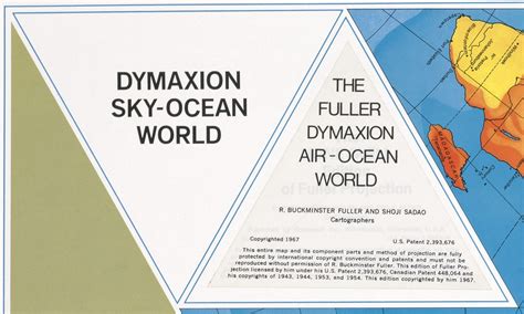 1967 edition of R. Buckminster Fuller’s Dymaxion Airocean World Map ...