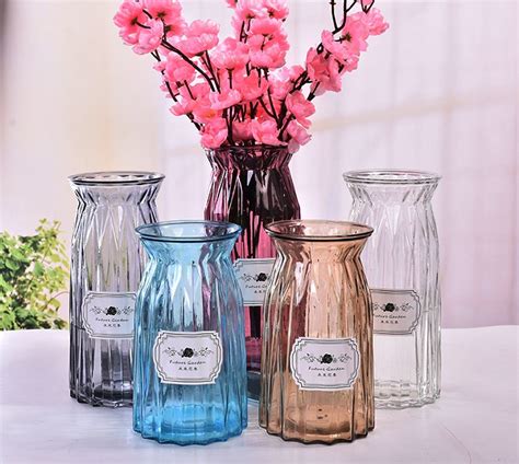欧式玻璃花瓶ins风透明客厅花店醒花器北欧创意插花水培摆件批发-阿里巴巴