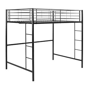 WE Furniture AZDOLBL Modern Metal Pipe Full Double Size Loft Kids Bunk ...