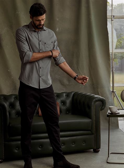 Kazi Stone Shirt Casual Grey Solid Shirt for Men Online | Andamen