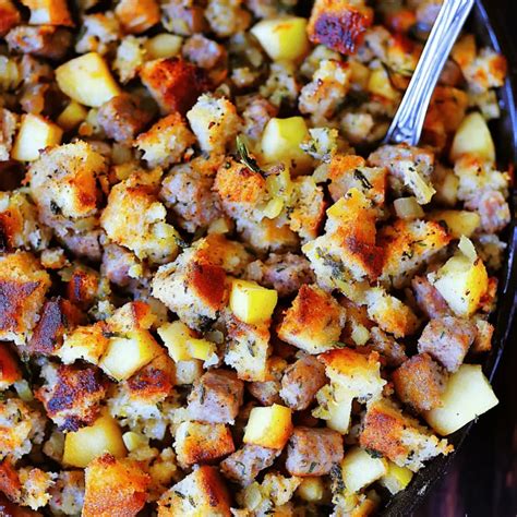 Ultimate Best Ever Sausage, Apple, and Sage Stuffing Recipe