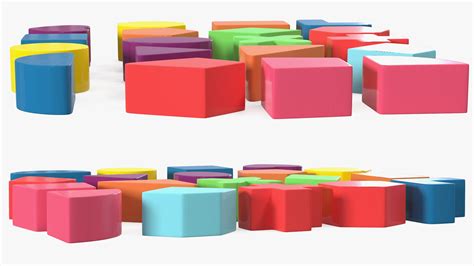 Plastic Geometric Figures Set 3D model | 3D Molier International