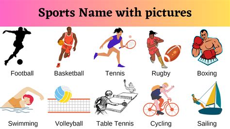 Sports Names 的图像结果