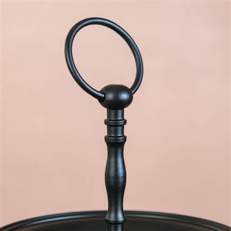 Matte Black 3 Tiered Cake Stand Online - Premium Cake Stand | Nestasia