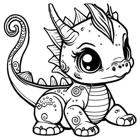 Dragon Baby Coloring Pages