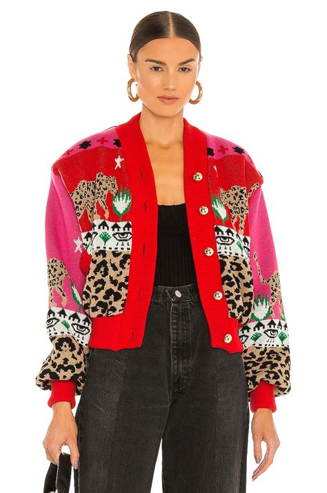 Hayley Menzies Bomber Jacket in Leopardess Pink | REVOLVE
