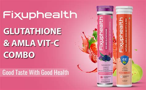Fixuphealth Glutathione Vit C Aloe Vera skin glow antioxidant ...