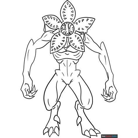 The Demogorgon from Stranger Things | Monster coloring pages, Witch ...