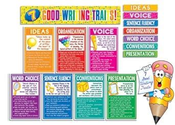 Buy 7 Good Writing Traits! Language Arts Bulletin Board Set Book Online ...