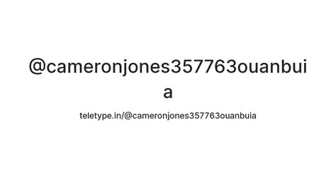 @cameronjones357763ouanbuia — Teletype