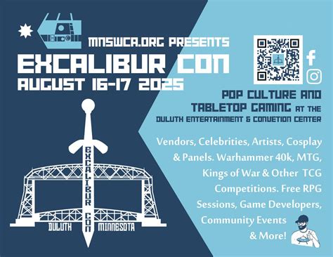 EXCALIBUR CON: Pop Culture & Tabletop Gaming Convention, 350 Harbor ...