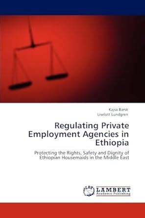 Buy Regulating Private Employment Agencies in Ethiopia Book Online at ...