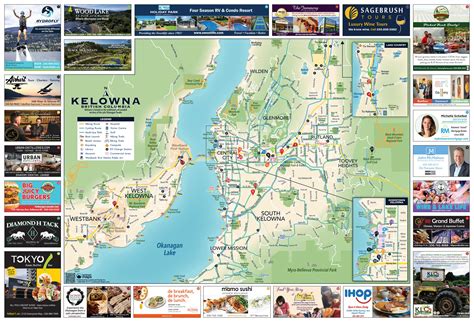 Top Tourist Attraction and Places Map of Kelowna Canada – Tourist Places Guide