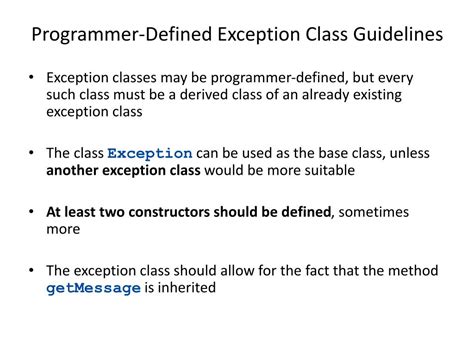 Exception Class Java 的图像结果