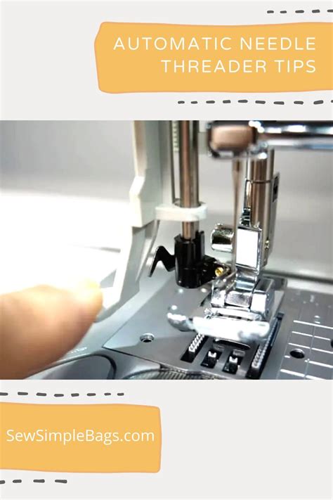 Image result for How to Thread Needle with Singer Automatic Threader