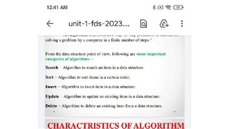 CS101: Understanding Algorithms - Characteristics and Examples - Studocu