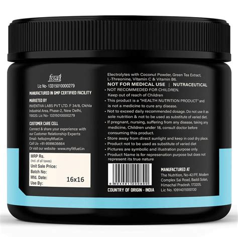 Buy Electrolyte Energy, Hydration & Replenishment in India – MyFitFuel