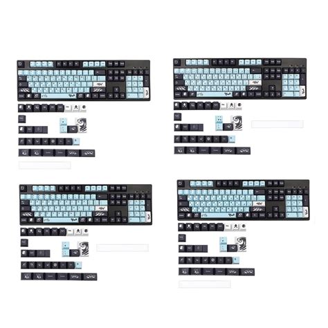 PBT Keycaps DIY Set for Most Gaming Mechanical Keyboards 137 Keys Engl ...