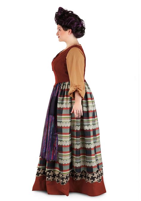 Women's Plus Size Deluxe Disney Hocus Pocus Mary Sanderson Costume ...