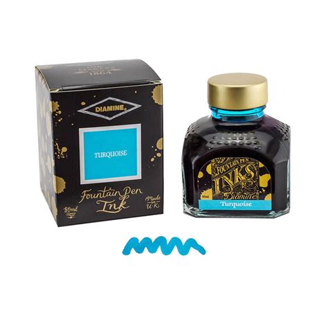 Diamine Turquoise Ink - 80ml | Shop Online at Makoba | Diamine