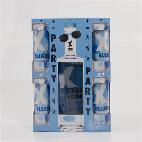 Exakt Mix-Box -1xExakt Vodka 0,7L 38%, 4xElixir Dosen 0,25L ...