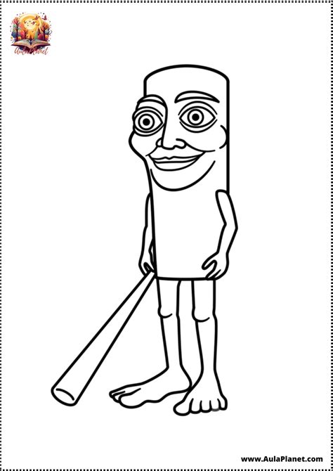 Brainrot Coloring Page