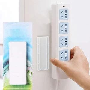 Jiyancreation Power Strip Holder Fixator Wall Mount Power Strip Three ...