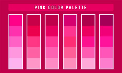 paleta de colores rosa vector 2292852 Vector en Vecteezy