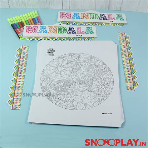 Buy Mandala Art - The Colouring Kit with 20 Sheets & 12 Sketch Pens (5 ...
