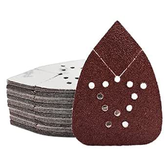 Mouse Sandpaper, 50PCS Sanding Pads for Mouse Sanders, 12 Holes Hook ...