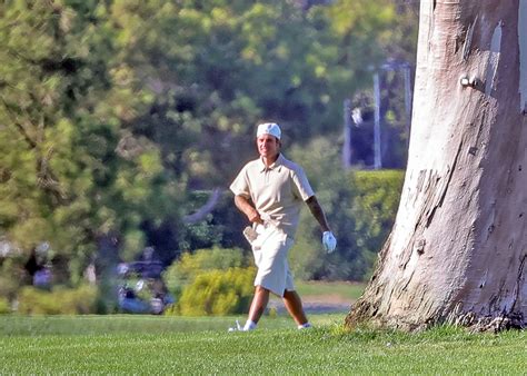 Justin Bieber seen with his pants around his knees at LA golf club