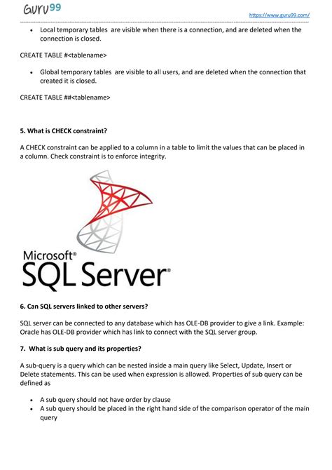 Image result for SQL Server Questions and Answers