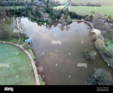 aerial view of the 80 acre dunorlan park and lake in royal tunbridge ...