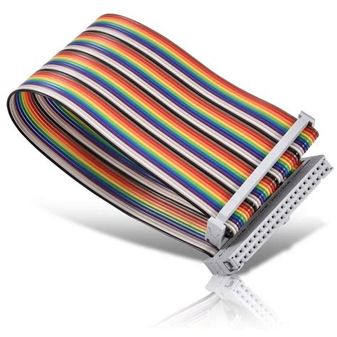 40pin Gpio Breakout Expansion Board Ribbon Cable Rainbow Female To ...