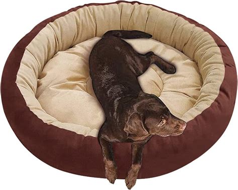 Mellifluous Reversible Super Soft Velvet Round Cat Dog Pet Bed Diameter ...