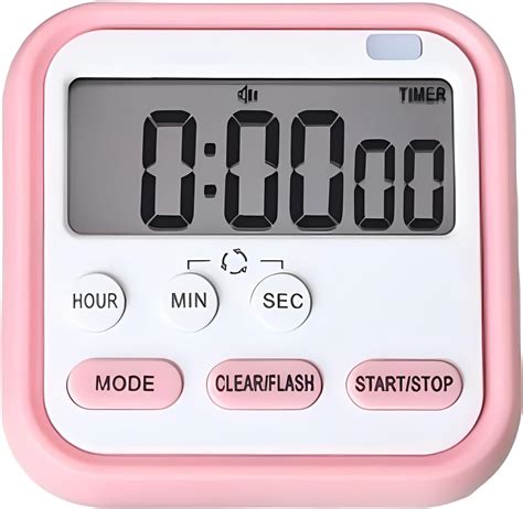 CLEMATIS Digital Kitchen Timer Magnetic Countdown Stopwatch Timer with ...