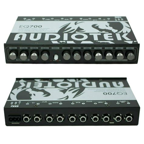 Buy Audiotek AT-EQ700 1/2 Din 7 Band Car Audio Equalizer EQ w/Front ...