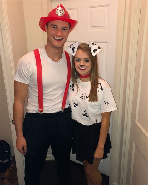 Firefighter and Dalmatian Halloween costume | Halloween outfits ...