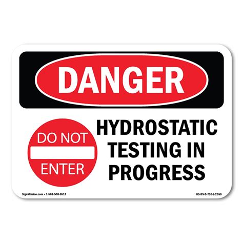 Testing In Progress Sign