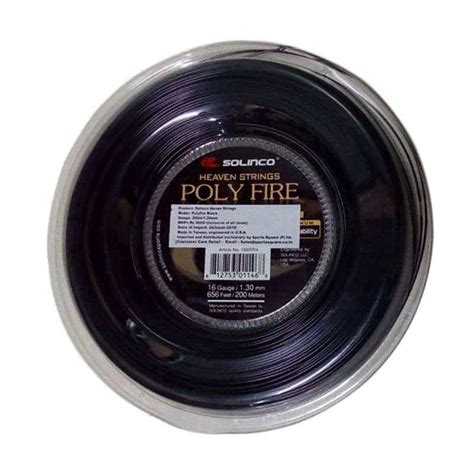 Solinco Polyfire Tennis String Reel (200m/1.30mm) – Sportswing.in