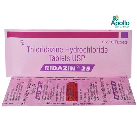 Ridazin 25 mg Tablet 10's Price, Uses, Side Effects, Composition ...