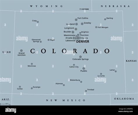 Colorado Maps With Cities Colorado Map, Map Of Colorado State, USA