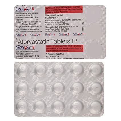 Storvas 5 - Strip of 15 Tablets : Amazon.in: Health & Personal Care