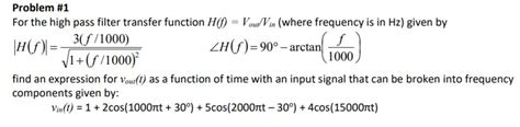 Image result for MATLAB Code for High Pass Filter for a Transfer Function