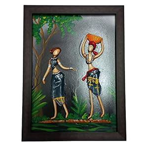Sankalan Art Gallery Mural Art Wall Hanging, Colourful Hand Made ...