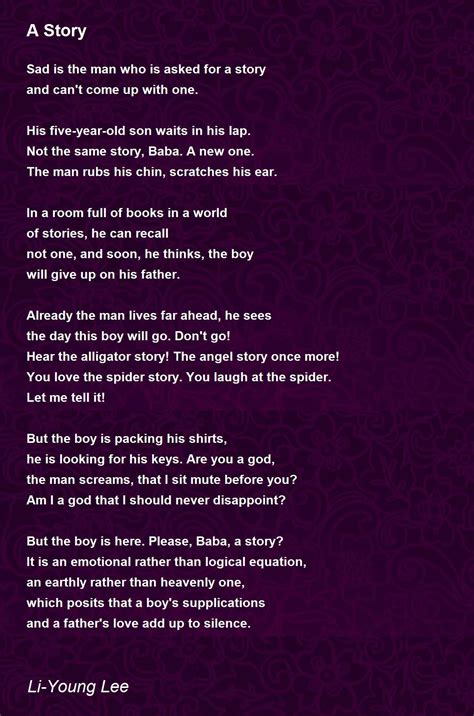 A Story Poem by Li-Young Lee - Poem Hunter