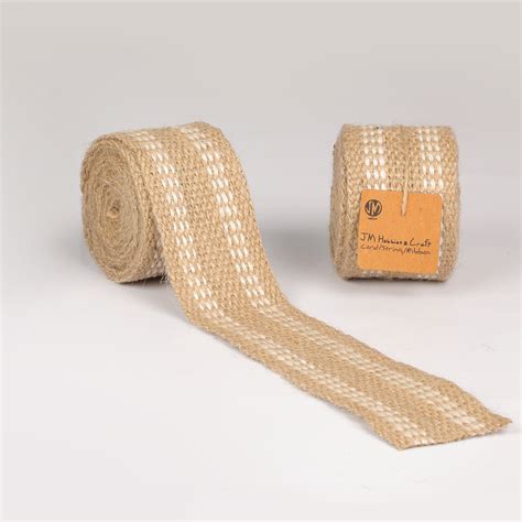 Jute Webbing with Double Stripes